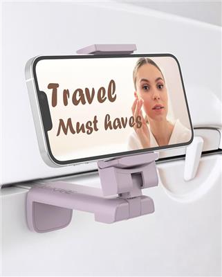Amazon.com: MiiKARE Airplane Travel Essentials Phone Holder, Universal Handsfree Phone Mount for Flying with 360 Degree Rotation, Accessory for Airpla