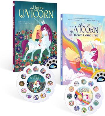 Amazon.com: Moonlite Storytime, Uni the Unicorn Stories | 2-Story Bundle, Learning Gift for Kids Ages 1 Year & Up, Storybook Art Projection with Sound