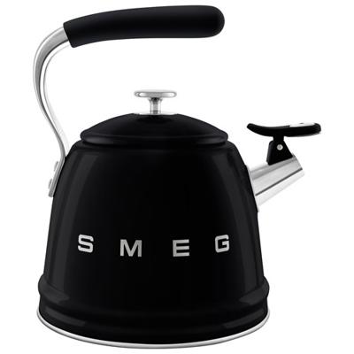 Smeg 50s Style Stovetop Kettle - 2.3L - Black/Stainless Steel | Best Buy Canada