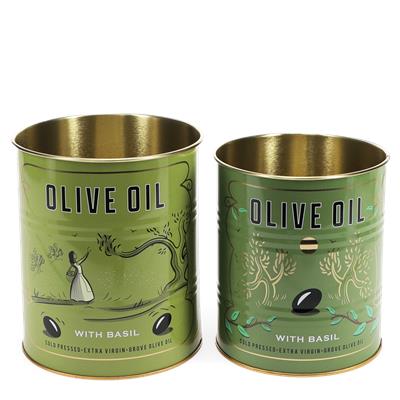 Medium storage tins (set of 2) - Grove Olive Oil | ﻿Rex London
