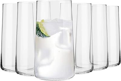 Krosno Highball Juice Water Glass | Set of 6 | 540 ml | Avant-Garde Collection | Perfect at Home, Restaurants on Holidays | Dishwasher Safe : Amazon.c