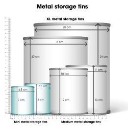 Mini storage tins (set of 2) - Passata | ﻿Rex London