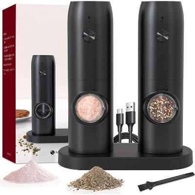 Maison Electric Salt and Pepper Grinder USB Rechargeable Set : Target
