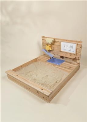 Wooden Sandpit with Cover – Coco Village
