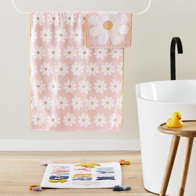 Adairs Kids - Daisy Floral Pink- BATH Towel