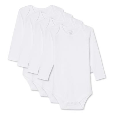 George Infants Unisex Long Sleeve Bodysuits 4-Pack