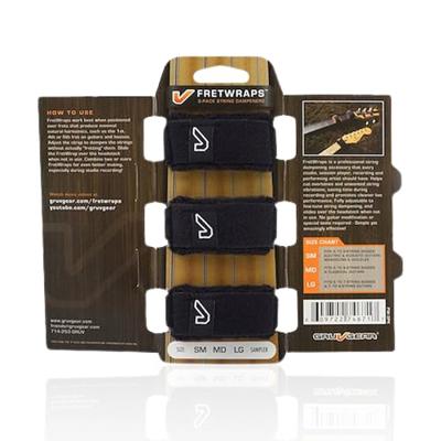 Gruv Gear Fret Wrap & Guitar Mute, Fretwrap for Acoustic, Electric & Bass | String Dampener Recording, Tapping & Practice Accessory (3 Pack, Sm, Black