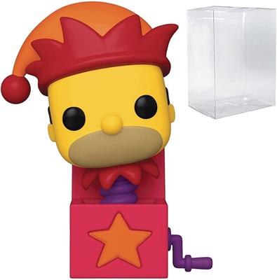 Amazon.com: POP The Simpsons: Treehouse of Horror - Jack-in-The-Box Funko ! Vinyl Figure (Bundled with Compatible Box Protector Case), Multicolored, 3