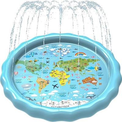Amazon.com: SplashEZ 3-in-1 Splash Pad, Sprinkler for Kids & Baby Pool for Learning – Toddler Sprinkler Pool, 60’’ Outside Water Toys – “from A to Z”