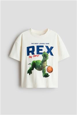 Cream/Toy Story Oversized T-Shirt with Printed Motif for kids | H&M CA