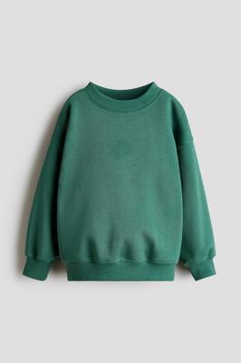 Navy blue Brushed-Inside Sweatshirt for kids | H&M CA