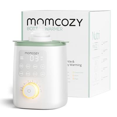 Momcozy Baby Bottle Warmer for Breast Milk Formula Food, Fullest Nutrients Preserved, Fast Heat, Night Light for Nighttime Breastfeeding, One-Touch Ea