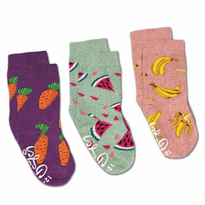 Kids Bananas, Carrots and Watermelon Socks by Good Luck Sock