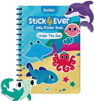 Amazon.com: Stick4Ever Jelly Sticker Book - for Kids - Waterproof, Easy to Clean Reusable Sticker Book for Toddlers- Reusable Road Trip Activities for
