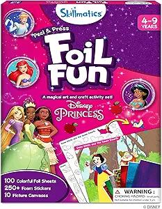 Amazon.com: Skillmatics Foil Fun - Disney Princess, Mess-Free Art & Craft Kits for Kids, DIY Creative Activity, Travel Toys, Easter Gifts for Fans of