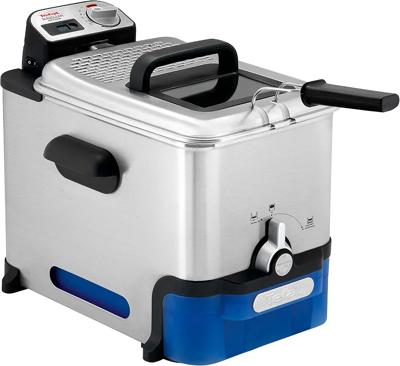 Tefal Oleoclean Pro, 3.5L Oil Capacity, Patented Filtration System, Easy to Clean, 1.2 kg of Food, 6 Portions, 2300W, Stainless Steel with Removable B