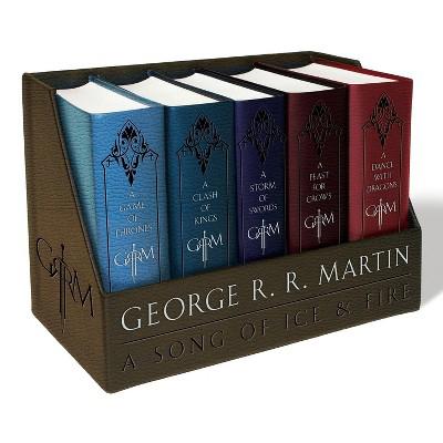 A Game of Thrones Leather-Cloth Boxed Set - (Song of Ice and Fire) by George R R Martin (Mixed Media Product) : Target