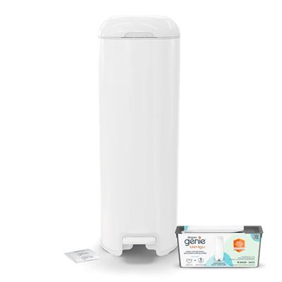 Poubelle à Couches Platinium - Blanche (18 sacs)