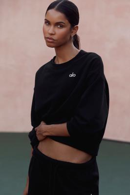 Accolade Crew Neck Pullover - Black | ALO