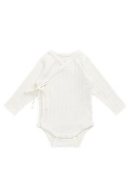 Organic Cotton Marina Bodysuit - Sweet Heart Pointelle Parchment – Jamie Kay AU