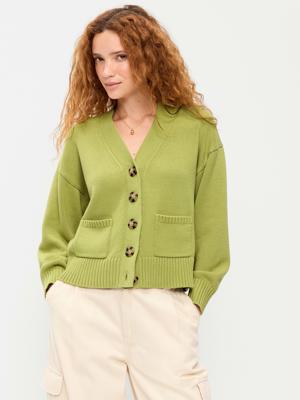 Seaside Cotton V-Neck Cardigan Sweater | Old Navy