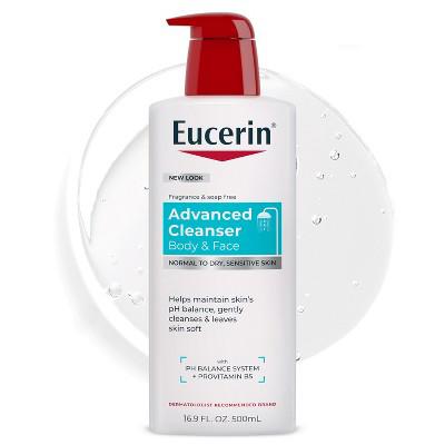 Eucerin Advanced Cleansing Body and Face Cleanser - Unscented - 16.9 fl oz: Sensitive Skin, Liquid Formula, Basic Cleansing : Target