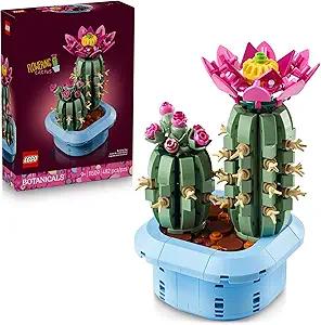 Amazon.com: LEGO Botanicals Flowering Cactus Building Toy - Crafting Kit for Girls & Boys, Ages 9+ - Gift for Birthdays - Cactus Room Decor for Displa