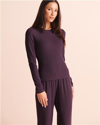 Ribbed Modal Long Sleeve Shirt | la Vie en Rose