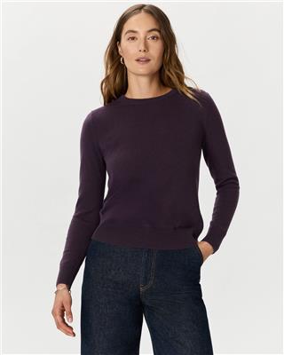 Mongolian Cashmere Crewneck Sweater in Deep Orchid Purple | Quince Canada