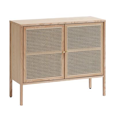 SALTVIG 2-Door Sideboard, Ash (W 95 x H 80 x D 35 cm)