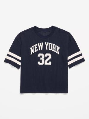 Oversized Mesh Graphic Football T-Shirt for Boys | Old Navy