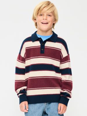 SoSoft Oversized Collared Striped Sweater for Boys | Old Navy
