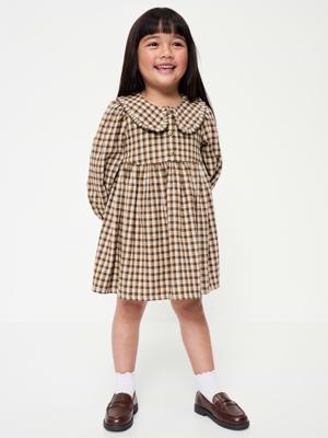 Long-Sleeve Flannel Dress for Toddler Girls | Old Navy