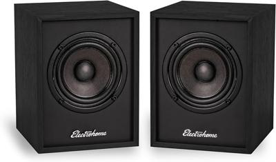 Amazon.com: Electrohome Huntley Powered Bookshelf Speakers with Built-in Amplifier and 3 Drivers for Turntable, TV, PC and Wireless Music Streaming Fe