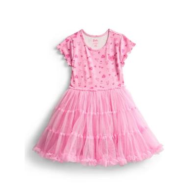 Barbie Girls Print Tutu Dress with Short Sleeves, Sizes 4-12 - Walmart.com