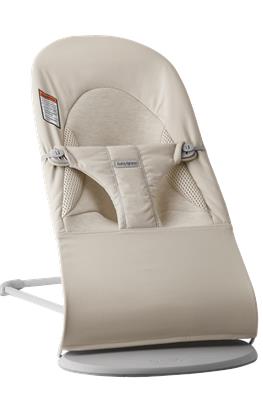 Bouncer Balance Soft: Light beige - Woven/Jersey, Tri-Fabric