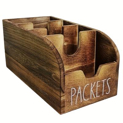 vintage style wooden spice rack clear viewing window multi - Temu Canada