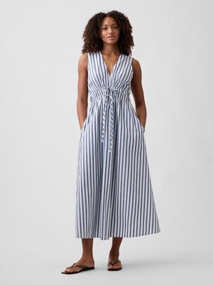 Sleeveless Tie-Front Maxi Dress | Gap Factory