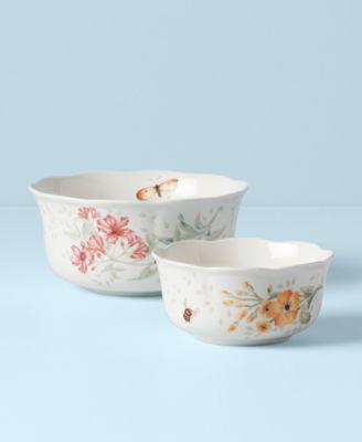 Lenox Butterfly Meadow Nesting Bowls, Set of 2 - Macys