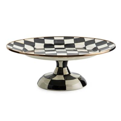 MacKenzie-Childs | Courtly Check Small Pedestal Platter