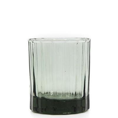 REED TUMBLER Set of 4 | Smokey Green Drinkware Elegance - Decor Living Online