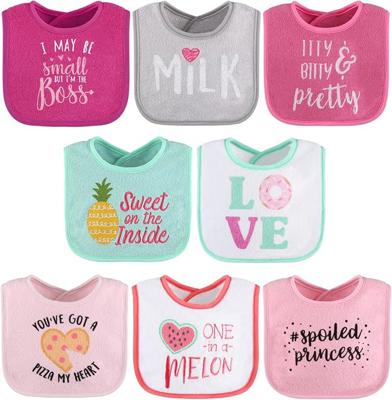 Amazon.com: The Peanutshell Baby Girl Terry Bib Set of 8-100% Cotton, Soft, Absorbent Baby Bibs, Toddler Girl Set, Newborn & Infant Bib - Pink : Baby