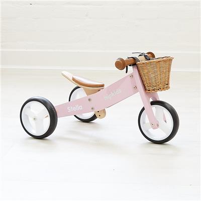 2 in 1 Toddler Mini-Trike/Balance Bike with Wicker Basket