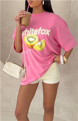 Lots To Go Over Oversized Tee Pink | White Fox Boutique
