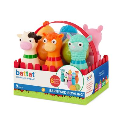 Battat Barnyard Bowling Set with 6 Farm Animal Pins 2 Balls, Toddler and Preschool Toys - Walmart.ca