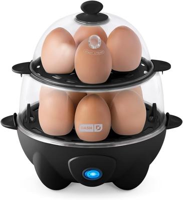 Amazon.com: Dash Deluxe Egg Cooker - Boiler, Poacher & Steamer - Includes Measuring & Recipe Guide - Dishwasher Safe - BPA Free - Holds 12 Eggs, White