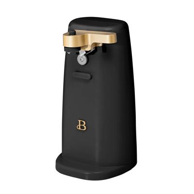 Beautiful Electric Can Opener Black Sesame with Knife Sharpener Bottle Opener and Magnetic Lid Holder - Walmart.com