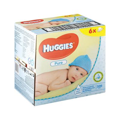 Huggies baby wipes 6 x 56 s pure 001