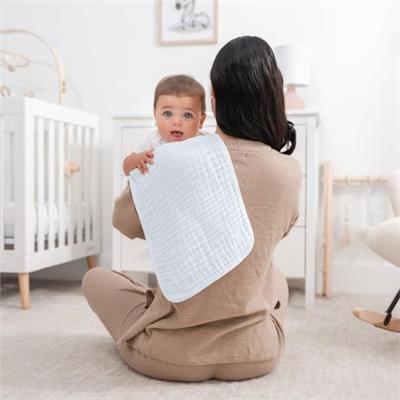 Muslin Cloths Burp Cloths for Baby (White, Pack of 6 , 50 X 25 CM) | Shop Today. Get it Tomorrow! | takealot.com