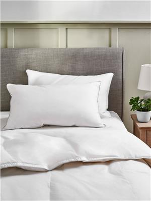 Buy Set of 2 Firm 100% Cotton Duck Feather And Down Pillows from the Next UK online shop